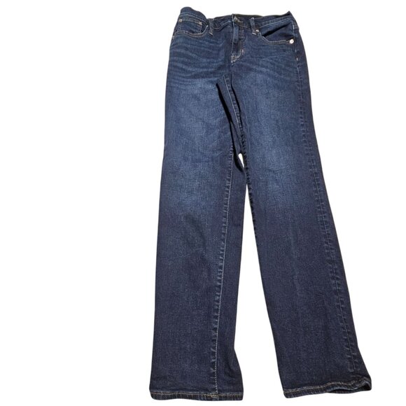 J Crew Slim Jeans Womens Size 3 Mid Rise Straight Dark Wash Denim Pants - Picture 2 of 7